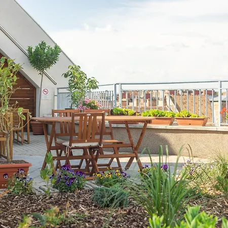 Rooftop City With Deep Garage